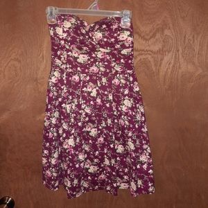 Rue21 floral strapless mini dress size S